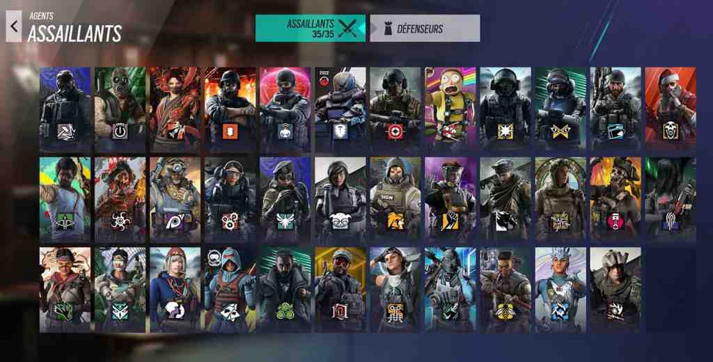 Tom Clancy's Rainbow Six Siege X agents