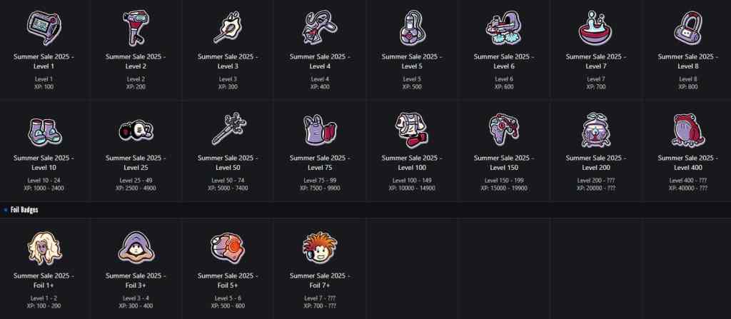 Steam Soldes d'été 2025 Badge